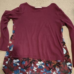 Loft size small maroon sweater